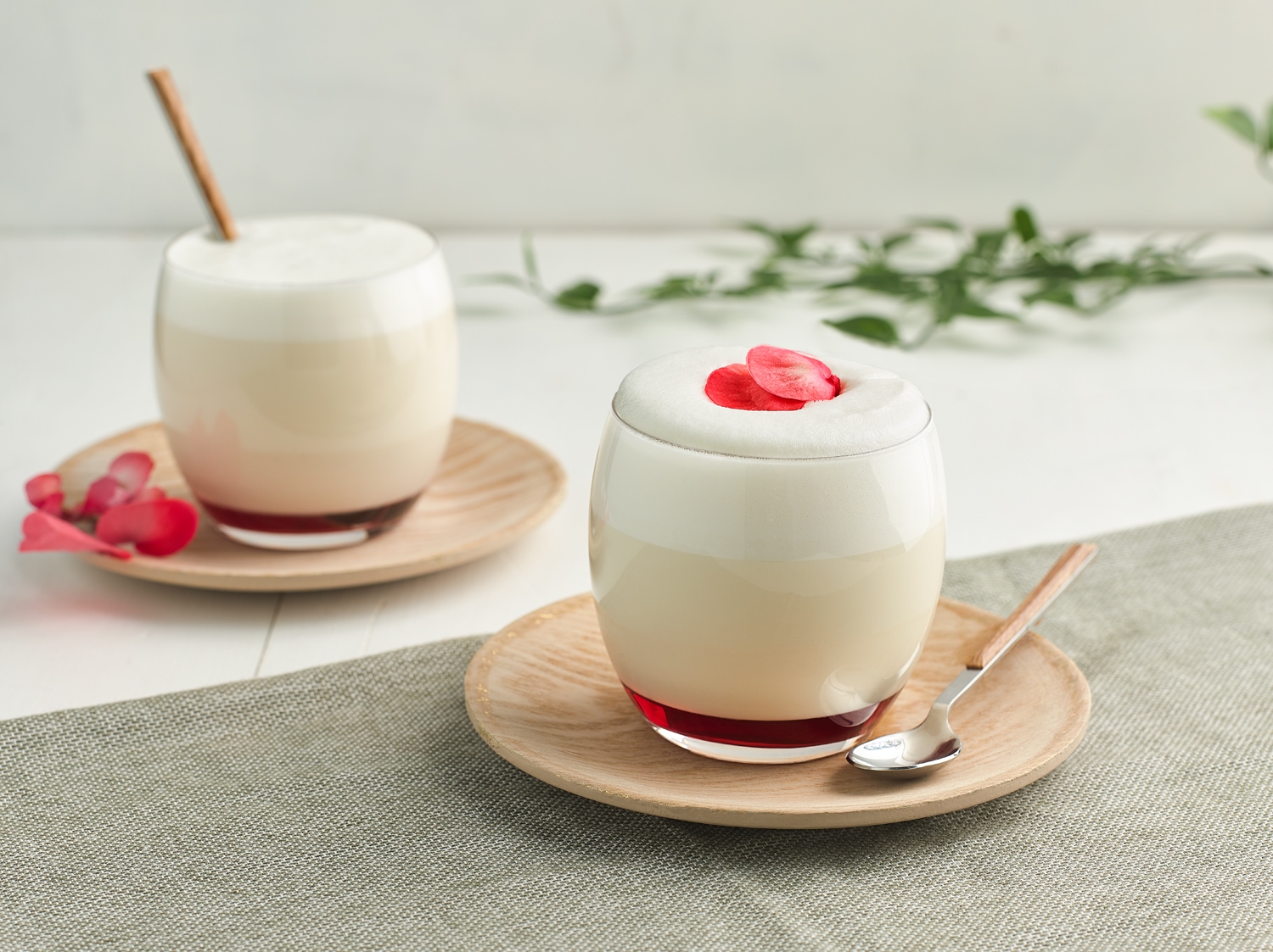 Cherry Blossom Green Tea Latte